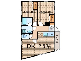 フォアス東新宿の物件間取画像